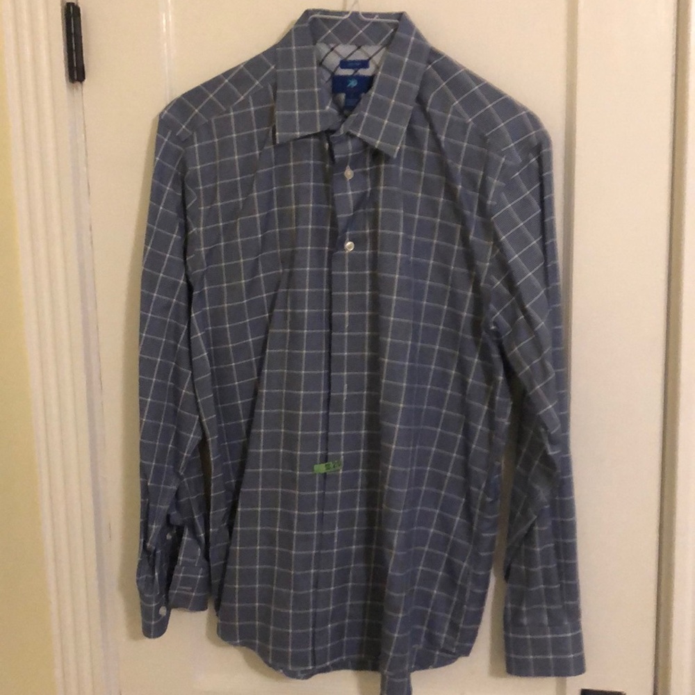 Blue button down shirt